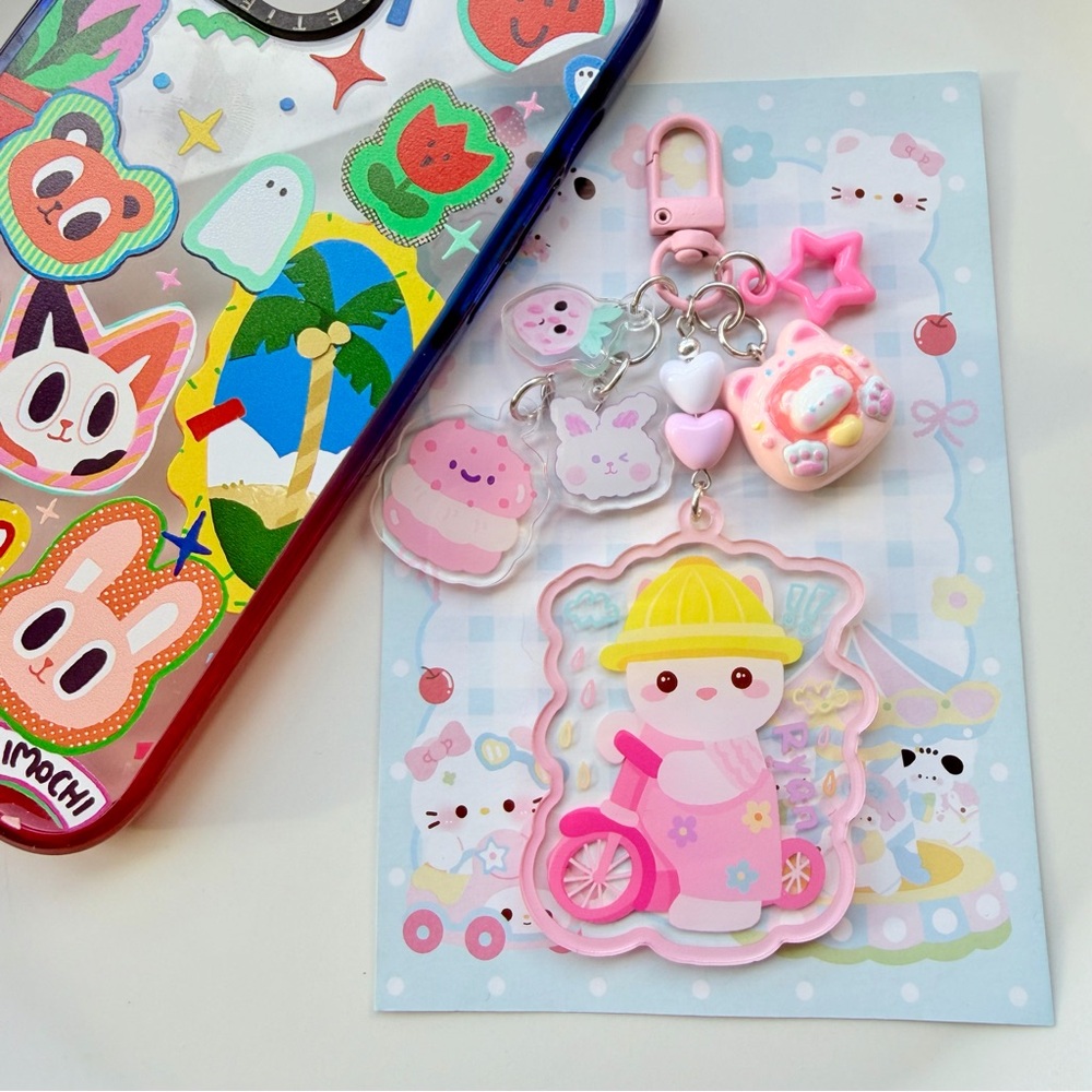 sylvanian Family Ryan double sided acrylic keychain bagcharm